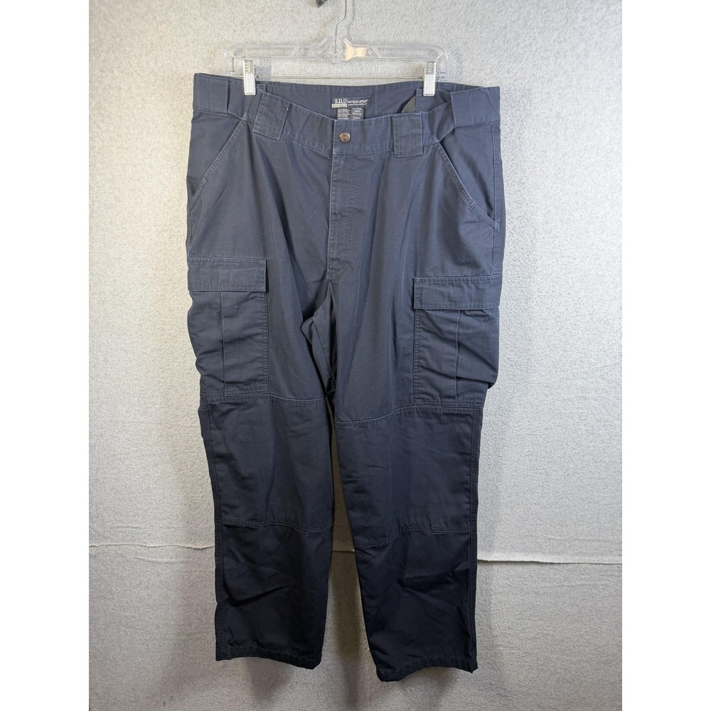 5.11 Tactical Pants Mens XL Blue Cargo Relaxed Fit Workwear Outdoor Utility